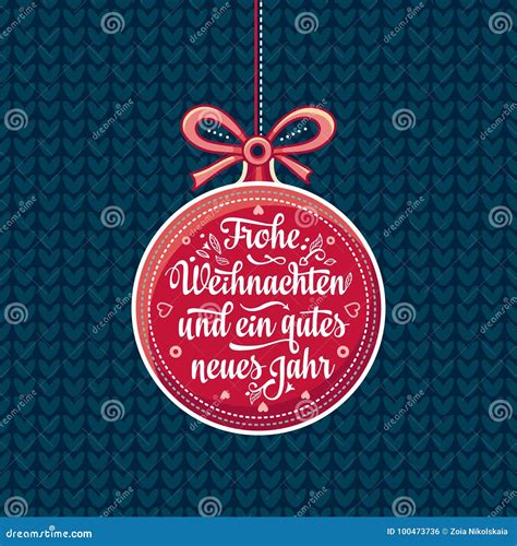 Frohe Weihnachten. Neues Jahr. Congratulations in German Language ...