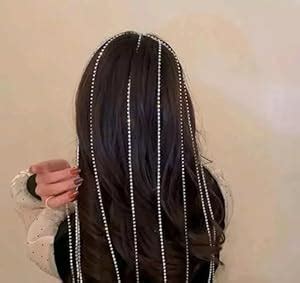 Women's Tassel Latest Rhinestone Long Tassel Headband Hairband Bridal ...
