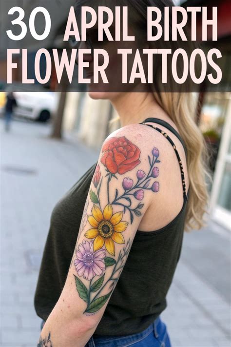 30 April Birth Flower Tattoos That Will Bloom on Your Skin - Happy Muncher