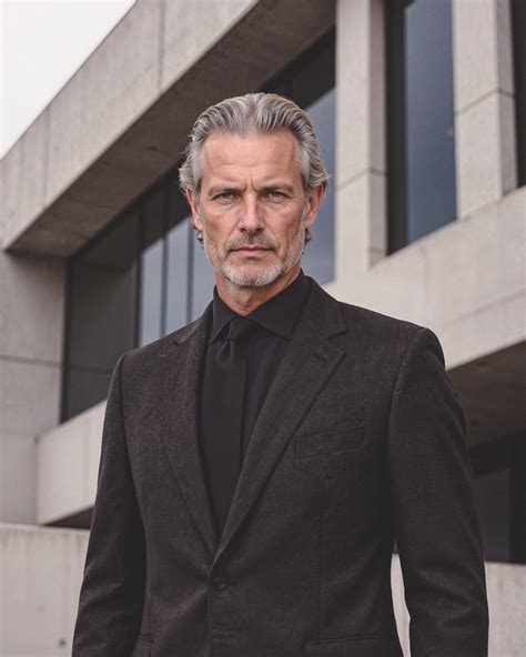 Dark Gray Suit with Black Dress Shirt and Tie | Hockerty