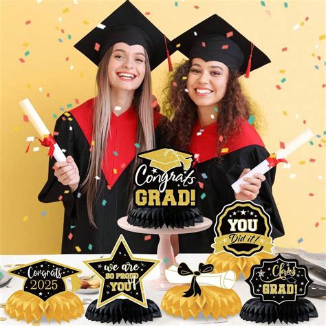Decoraciones para fiesta de graduación Clase de 2025 Felicitaciones a ...