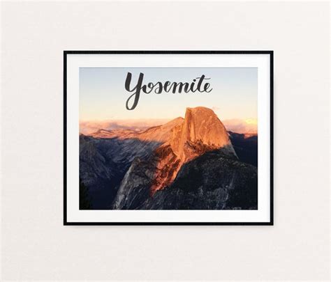Yosemite Printable 8x10 Instant Download Half Dome Sunset - Etsy India