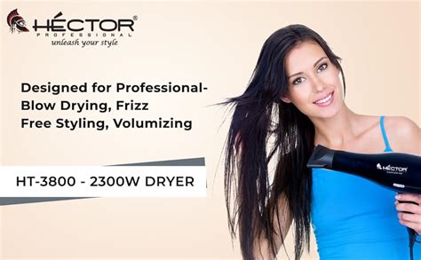 HECTOR Professional Ht- 2300 Watts Hair Dryer, Black : Amazon.in: Beauty
