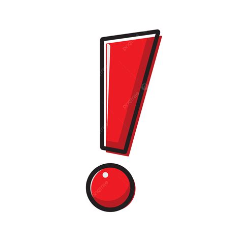 Red Exclamation Mark Element, Red Exclamation, Element, Red PNG ...