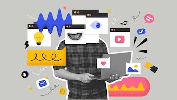 Collage poster design creative art | Premium Vector
