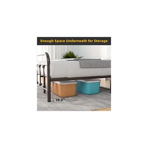Buy HomVent Bed Frame, Full Size Bed Frame, Steel Metal Bed Frames Full ...