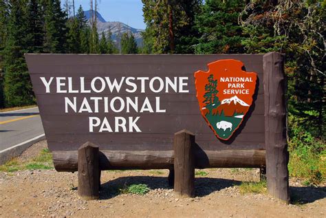 Yellowstone National Park Campsite Sign