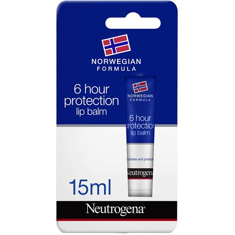 Neutrogena Lip Balm Norwegian Formula 6-Hour Protection 15ml | Sharjah ...