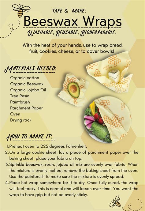Take & Make: Beeswax Wraps | Des Moines Public Library