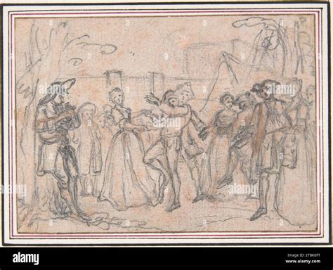 Study for "The Mutual Agreement," etched vignette in "Songs in the ...