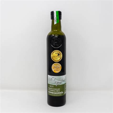 Steirisches Kürbiskernöl ggA (0.5 Liter) - Abhof Cepin Steirisches ...