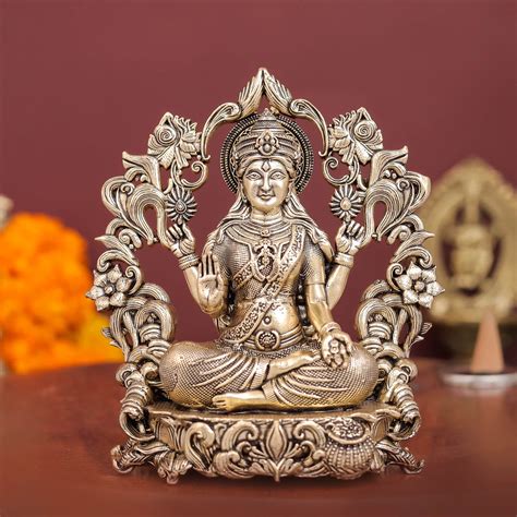 Brass Superfine Goddess Lakshmi Idol With Beautiful Arch 4 Inch ...