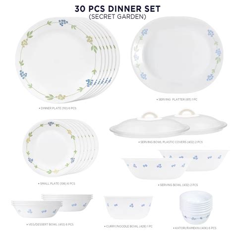 Corelle Livingware Secret Garden 30 Pcs Dinner Set – New Variety Store (IN)