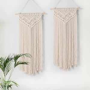 Decazone Macrame Indoor Wall Hanging Shelf Chic Decor Handmade Floating ...