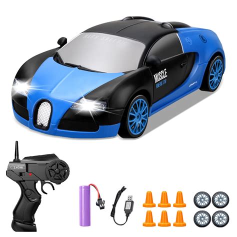 Buy YUAN PLAN RC Drift Car, Mini Drift RC Cars 1:24 RC Car 4WD Drift ...