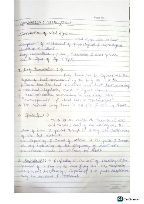 NUR-101: Vital Signs Assessment Assignment and Guidelines - Studocu