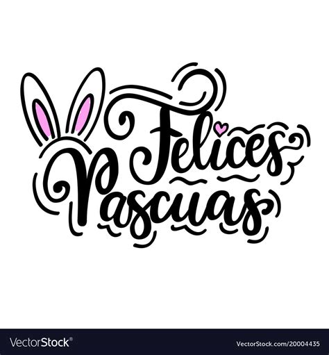 Happy easter felices pascuas spanish Royalty Free Vector