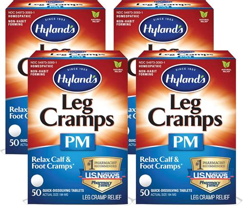 Amazon.com: Hyland's Leg Cramps PM - 50 Tablets ea (Pack of 4) : Health ...