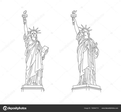Statue Of Liberty Black Outline