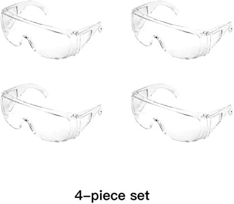 MSE Pack of 4 Safety Glasses Over Eyeglasses (Anti-Fog / Anti-vertigo ...