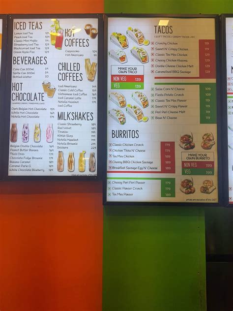 Menu at Churro Mania & Taco Mania, Pune, Shop No D7