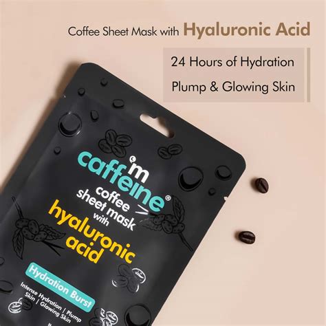 Mcaffeine Coffee Sheet Mask with Hyaluronic Acid, 20 gm Price, Uses ...