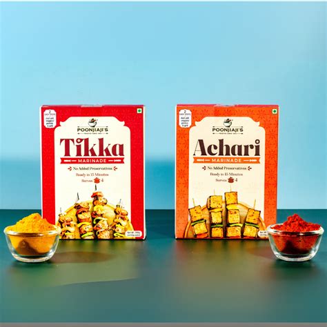 Achari & Tikka Marinade Combo (200g x 2) - Authentic Indian BBQ Flavors