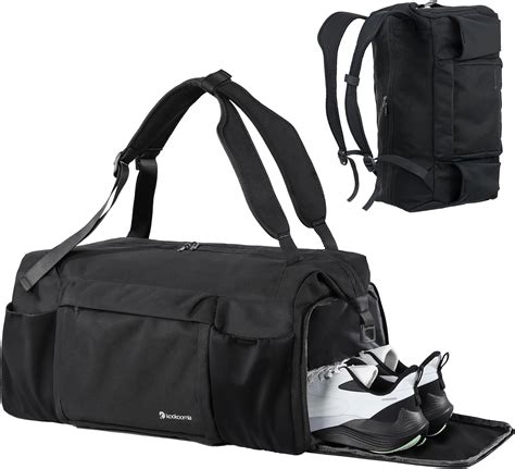 Gym Bag for Men with Shoes Compartment and Wet Pocket Convertible ...