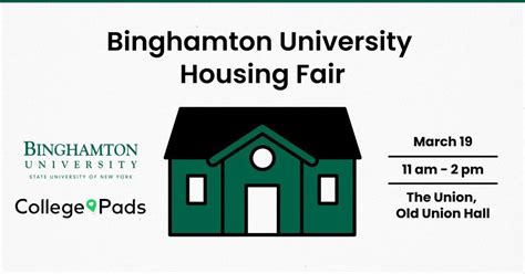 Binghamton University Housing Fair, Binghamton University, 19 March ...