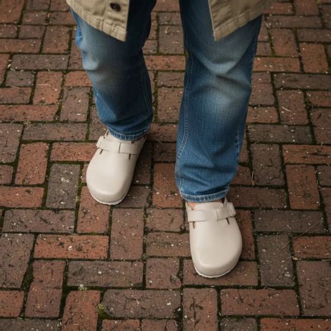 Men's Beige Suede Leather Mule & Half Shoes - NoStrain