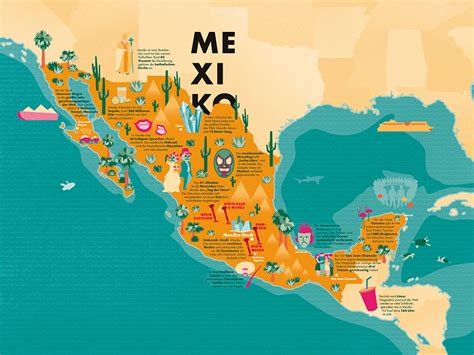 Graphical Map of Mexico 的图像结果