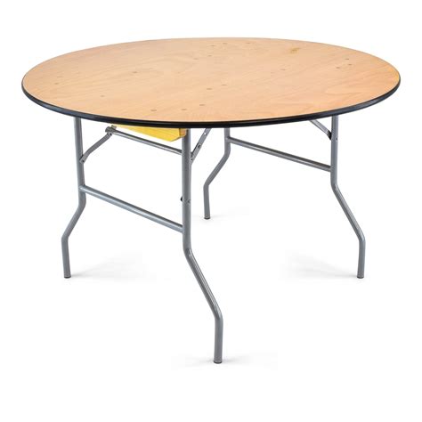 Buy 48'' Round Wood Folding Table | EventStable.com