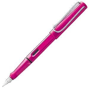 Lamy Safari Pink Fountain Pen Left Hand Nib : Amazon.in: Office Products