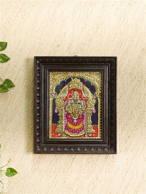 Tanjore Painting - Padmavathi Thayar - Flat (Gold Foil) - 10x8 inch ...