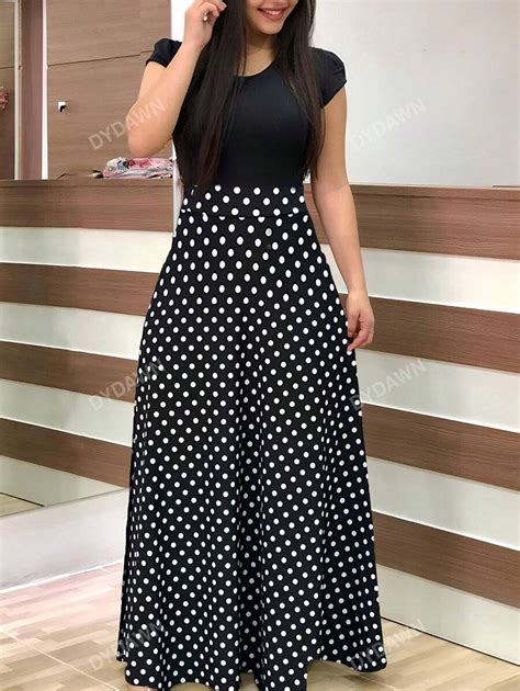 Polka Dot Print A-line Dress | SHEIN USA