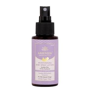 Amazon.in: Buy AreoVeda Moisturising Baby Spray Lotion (50ml) | Soothes ...