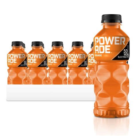 POWERADE Orange Sports Drink, 20 Fl Oz, Case of 24, Enhanced with ...