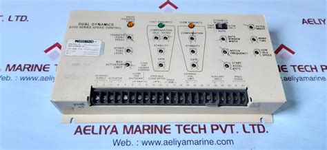 Woodward 8271-929 dual dynamics 1000 series speed control – Aeliya Marine