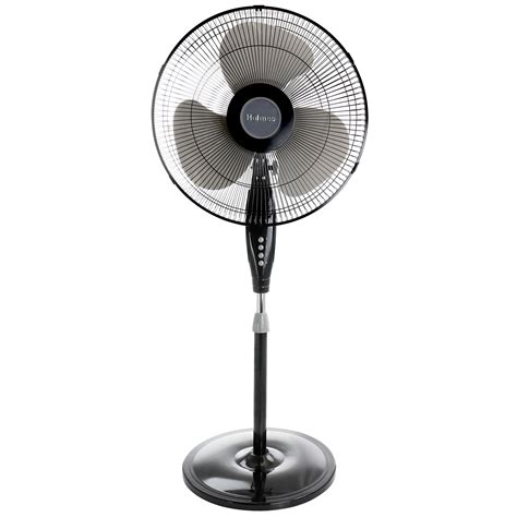 Holmes HSF1610A-BTU 16" Oscillating Adjustable Stand Floor Fan – Black ...