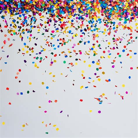 Colorful confetti background in flat style with ai icon | Premium AI ...