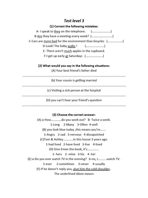 Image result for 3rd Level Test 1