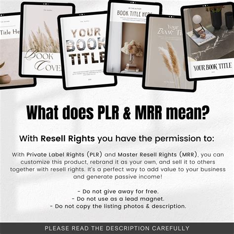 50+ Editable Canva Book Cover Title Page Templates Master Resell Rights ...