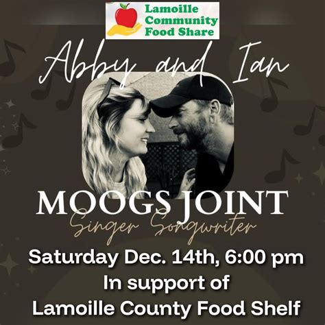 Abby & Ian McCullough at Moogs Joint, 1015 VT-15, Johnson, VT, 14 ...