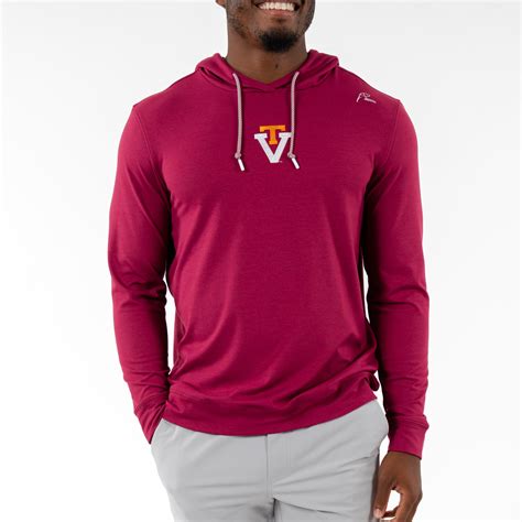 Hesi Collegiate Hoodie - Virginia Tech | Solid - Dark Maroon - Virginia ...