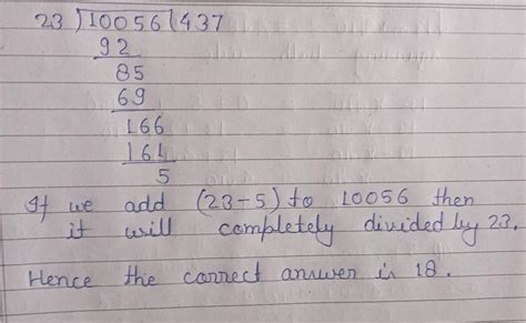 What least number should be added to 10056 to get a number exactly ...