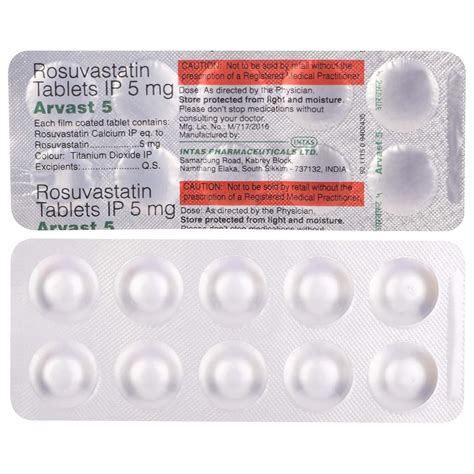 Arvast 5 - Strip of 10 Tablets : Amazon.in: Health & Personal Care