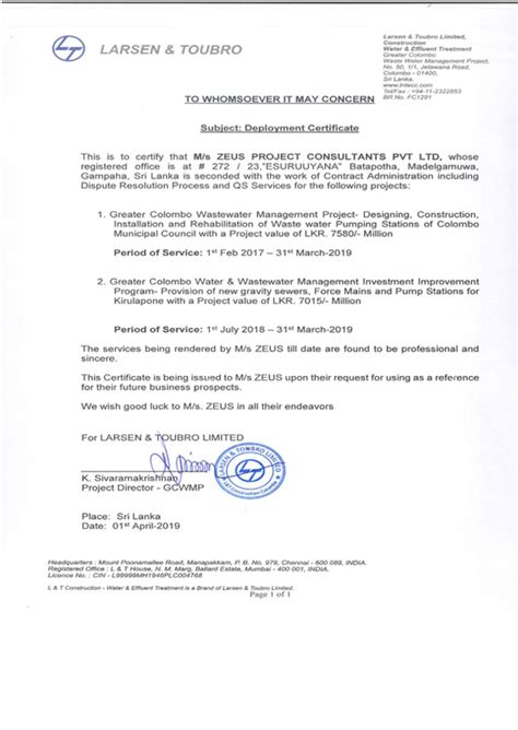 ZEUS Project Consultants Private Limited