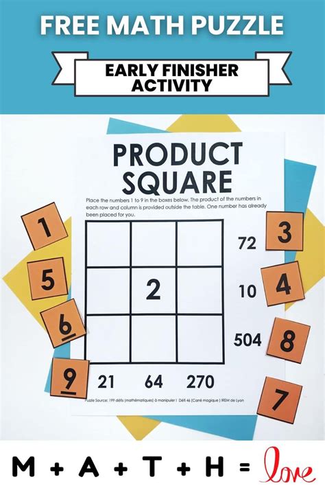 Image result for Math Square Puzzle