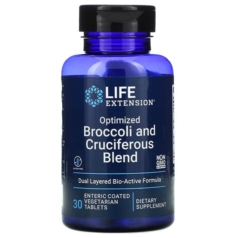 Buy Life Extension Optimized Broccoli and Cruciferous Blend, 30 Enteric ...