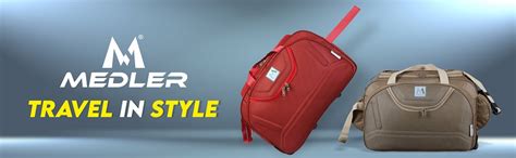 M MEDLER Nylon Expandable Waterproof Duffle Strolley Bag EPOCH-RED - (2 ...